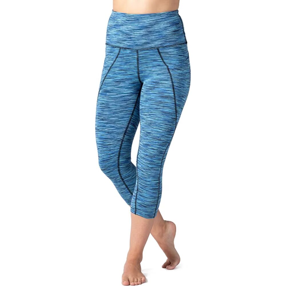 Ecofabric Active Yoga High Waist Workout Capri, XL, 3E-208B001